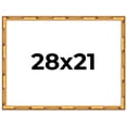 thumbnail image 1 of 28x21 Frame Gold Bamboo Solid Wood Picture Frame | 1 Inch Moulding Width | Interior Frame Depth, 1 of 8