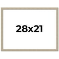 thumbnail image 1 of 28x21 Frame Grey Solid Wood Picture Frame Width 1 Inches | Interior Frame Depth 0.5 Inches |, 1 of 8