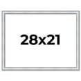 thumbnail image 1 of 28x21 Frame Sterling Silver Solid Wood Picture Frame | 1.25 Inch Moulding Width | 0.75 Inch, 1 of 8