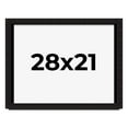 thumbnail image 1 of 28x21 Shadow Box Black Solid Wood Display Picture Frame | 1 Inch Rabbet Depth | | 1.375 Inch, 1 of 4