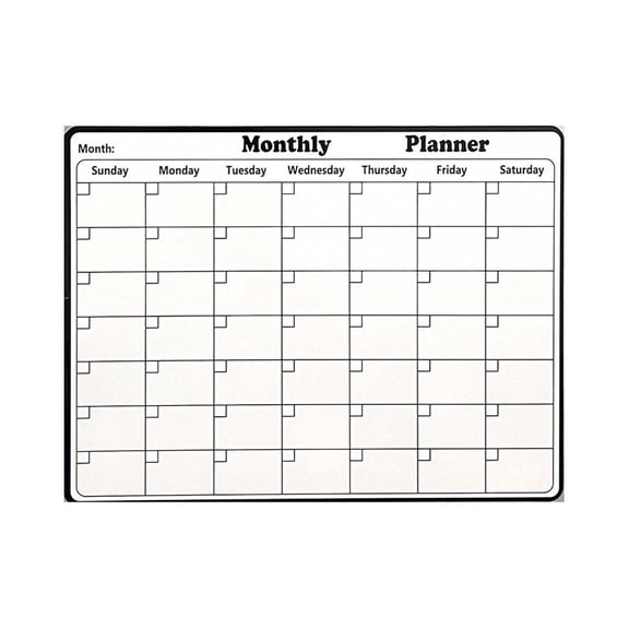 28x21cm Magnetic Refrigerator Whiteboard - Wipeable PVC/PET Message Board for Notes, To-Do Lists, Weekly Planner, Family Organizer
