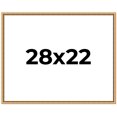 thumbnail image 1 of 28x22 Frame Beaded Gold Solid Wood Picture Frame | 0.75 Inches Moulding Width | Liscio Oro, 1 of 8