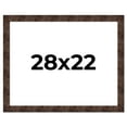 thumbnail image 1 of 28x22 Frame Brown Burl Real Wood Picture Frame Width 1.625 Inches | Interior Frame Depth 0.5 Inches, 1 of 8