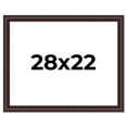thumbnail image 1 of 28x22 Frame Brown Round Mahogany Solid Wood Picture Frame | 1.625 Inch Moulding Width | with UV, 1 of 8
