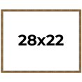 thumbnail image 1 of 28x22 Frame Gold Kingsley Distressed Solid Wood Picture Frame Width 0.75 Inches | Interior Frame, 1 of 8