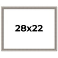 thumbnail image 1 of 28x22 Frame Grey Real Wood Picture Frame Width 1.25 inches | Interior Frame Depth 0.5 inches | Hans, 1 of 8