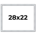 thumbnail image 1 of 28x22 Frame Sterling Silver Solid Wood Picture Frame | 1.25 Inch Moulding Width | 0.75 Inch, 1 of 8