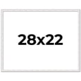 thumbnail image 1 of 28x22 Frame White Real Wood Picture Frame Width 0.75 inches | Interior Frame Depth 0.5 inches |, 1 of 8