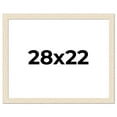 thumbnail image 1 of 28x22 Frame White Real Wood Picture Frame Width 1.5 inches | Interior Frame Depth 0.5 inches | Barn, 1 of 8