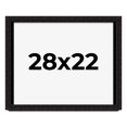 thumbnail image 1 of 28x22 Shadow Box Black Solid Wood Display Picture Frame | 1 Inch Rabbet Depth | | 1.375 Inch, 1 of 4