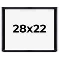 thumbnail image 1 of 28x22 Shadow Box Frame Black | 1 Inches Deep Real Wood Farmhouse Shadowbox Display Frame | UV, 1 of 6