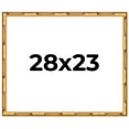 thumbnail image 1 of 28x23 Frame Gold Bamboo Picture Frame - Complete Modern Photo Frame Includes UV Acrylic Shatter, 1 of 8