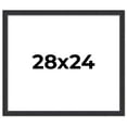 thumbnail image 1 of 28x24 Frame Black Real Wood Picture Frame Width 1.25 Inches | Interior Frame Depth 0.5 Inches |, 1 of 8