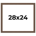 thumbnail image 1 of 28x24 Frame Brown Farmhouse Solid Wood Picture Frame Width 1.5 Inches | Interior Frame Depth 0.5, 1 of 8