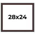 thumbnail image 1 of 28x24 Frame Brown Round Mahogany Solid Wood Picture Frame | 1.625 Inch Moulding Width | with UV, 1 of 8