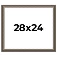 thumbnail image 1 of 28x24 Frame Brown Solid Wood Picture Frame | 1.75 Inch Moulding Width | Austin Frame Complete with, 1 of 8