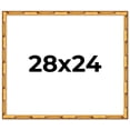 thumbnail image 1 of 28x24 Frame Gold Bamboo Solid Wood Picture Frame | 1 Inch Moulding Width | Interior Frame Depth, 1 of 8