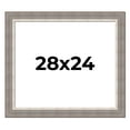 thumbnail image 1 of 28x24 Frame Grey Real Wood Picture Frame Width 2.75 Inches | Interior Frame Depth 0.5 Inches |, 1 of 8