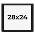 thumbnail image 1 of 28x24 Shadow Box Black Solid Wood Display Picture Frame | 1 Inch Rabbet Depth | | 1.375 Inch, 1 of 4
