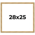 thumbnail image 1 of 28x25 Frame Beige Real Wood Picture Frame Width 1.25 inches | Interior Frame Depth 0.5 inches |, 1 of 8
