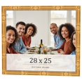 thumbnail image 1 of 28x25 Frame Gold Bamboo Solid Wood Picture Frame | 1 Inch Moulding Width | Interior Frame Depth, 1 of 8