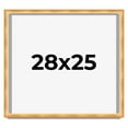 thumbnail image 1 of 28x25 Shadow Box Bronze Cross-Brushed Display Frame | 1.625 Inches Deep Solid Wood | UV Resistant, 1 of 8