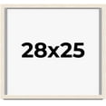 thumbnail image 1 of 28x25 Shadow Box Frame White | 1.125 Inches Deep Real Wood Rustic Shadowbox Display Frame | UV, 1 of 5