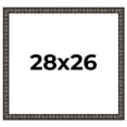 thumbnail image 1 of 28x26 Frame Black-Brown Medieval Solid Wood Picture Frame | 1.5 Inch Moulding Width | Gotham, 1 of 8