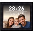 thumbnail image 1 of 28x26 Frame Black Picture Frame - Complete Modern Photo Frame Includes UV Acrylic Shatter Guard, 1 of 8