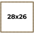 thumbnail image 1 of 28x26 Frame Gold Picture Frame - Complete Modern Photo Frame Includes UV Acrylic Shatter Guard, 1 of 8