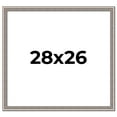 thumbnail image 1 of 28x26 Frame Grey Real Wood Picture Frame Width 1.25 inches | Interior Frame Depth 0.5 inches | Hans, 1 of 8