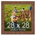 thumbnail image 1 of 28x28 Brown Rustic Wide Barnwood Picture Frame - UV Acrylic, Foam Board Backing, Hanging Hardware, 1 of 8