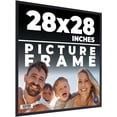 28x28 Frame Black Real Wood Picture Frame Width 0.75 inches | Interior ...