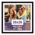 thumbnail image 1 of 28x28 Frame Black With White Picture Mat For 28x28 Photo - Black 30x30 Frame To Display Print or, 1 of 8