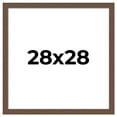 thumbnail image 1 of 28x28 Frame Brown Farmhouse Solid Wood Picture Frame Width 1.5 Inches | Interior Frame Depth 0.5, 1 of 8