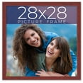 thumbnail image 1 of 28x28 Frame Brown Solid Wood Picture Frame Width 0.75 Inches | Interior Frame Depth 0.5 Inches |, 1 of 8