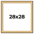 thumbnail image 1 of 28x28 Frame Gold Plein Aire Solid Wood Picture Frame Width 2 Inches | Interior Frame Depth 0.5, 1 of 8