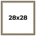 thumbnail image 1 of 28x28 Frame Silver Real Wood Picture Frame Width 1.75 Inches | Interior Frame Depth 0.5 Inches |, 1 of 8