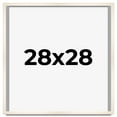 thumbnail image 1 of 28x28 Frame White Wheat Solid Wood Picture Frame | Moulding Width 0.75 Inches | Interior Depth 0.5, 1 of 8