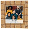thumbnail image 1 of 28x29 Frame Beige Real Wood Picture Frame Width 3 inches | Interior Frame Depth 0.5 inches |, 1 of 8