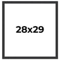 thumbnail image 1 of 28x29 Frame Black Real Wood Picture Frame Width 1.25 Inches | Interior Frame Depth 0.5 Inches |, 1 of 8