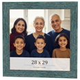 thumbnail image 1 of 28x29 Frame Blue Rustic Barnwood Solid Wood Picture Frame Width 1.25 Inches | Interior Depth 0.5, 1 of 8