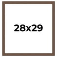 thumbnail image 1 of 28x29 Frame Brown Farmhouse Solid Wood Picture Frame Width 1.5 Inches | Interior Frame Depth 0.5, 1 of 8
