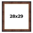 thumbnail image 1 of 28x29 Frame Brown Walnut Gold Ornate Trim Solid Wood Plein Air Picture Frame | 3 Inch Moulding, 1 of 8