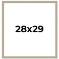thumbnail image 1 of 28x29 Frame Grey Solid Wood Picture Frame Width 1 Inches | Interior Frame Depth 0.5 Inches |, 1 of 8