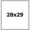 thumbnail image 1 of 28x29 Frame Silver Grey Distressed Solid Wood Picture Frame | 0.75 Inch Moulding Width | Interior, 1 of 8