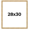 thumbnail image 1 of 28x30 Frame Beige Real Wood Picture Frame Width 1.25 inches | Interior Frame Depth 0.5 inches |, 1 of 8