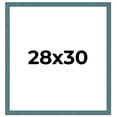 thumbnail image 1 of 28x30 Frame Blue Rustic Barnwood Solid Wood Picture Frame Width 1.25 Inches | Interior Depth 0.5, 1 of 8