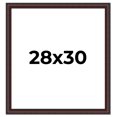thumbnail image 1 of 28x30 Frame Brown Round Mahogany Solid Wood Picture Frame | 1.625 Inch Moulding Width | with UV, 1 of 8