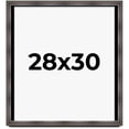 thumbnail image 1 of 28x30 Shadow Box Frame Brown Cherry | 2.625 Inches Deep Pine Wood Traditional Shadowbox Display, 1 of 8